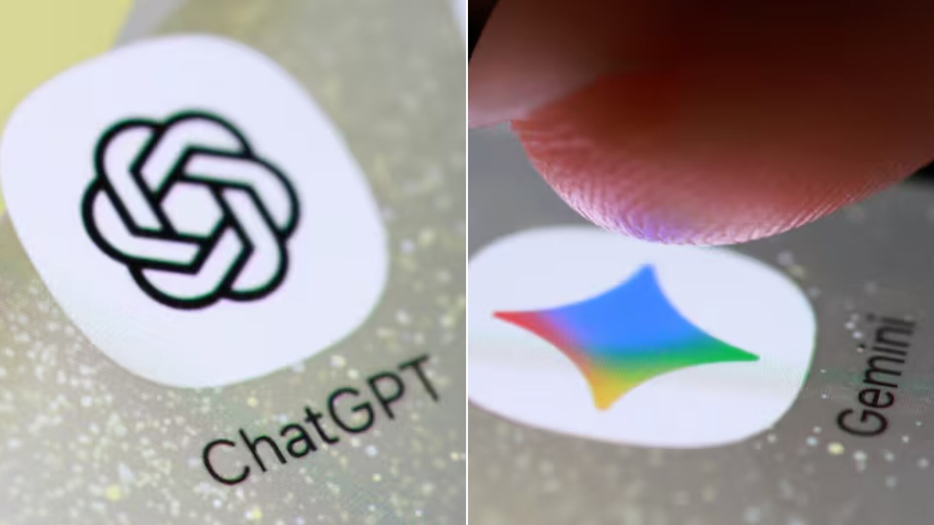Gemini y ChatGPT son las IA más usadas por los usuarios. (Composición Infobae)