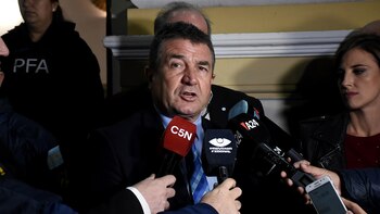 Mayo de 2019: Roncaglia cuando todavía era jefe de la PFA (Nicolás Stulberg)