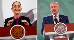 Claudia Sheinbaum y Alfredo Ramírez Bedolla se reúnen en Palacio Nacional a días de la explosión en Michoacán