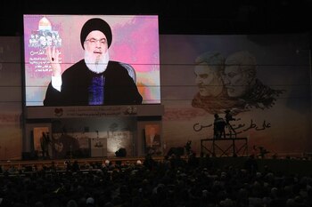 Hassan Nasrallah se dirige a