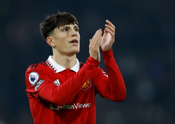 Garnacho viene de anotar tres