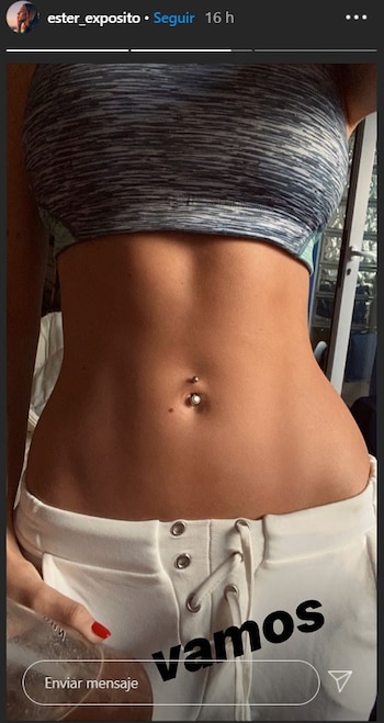 Así mostró su cintura y