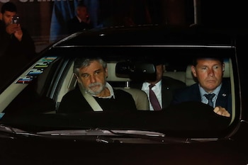 Alberto Fernández llegó acompañado al