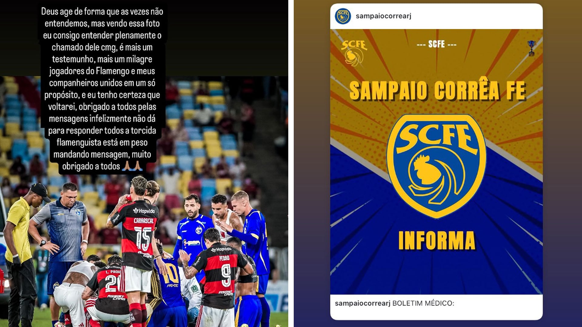 Sampaio Corrêa FE emite un comunicado de agradecimiento por el apoyo recibido tras un susto de salud, asegurando que lo peor ha pasado (Imagen Ilustrativa Infobae)