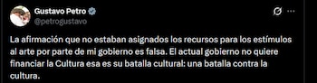 Gustavo Petro - crédito @petrogustavo/X
