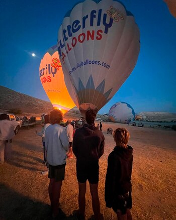 El espectacular viaje en globo
