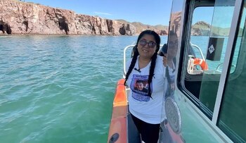 Una integrante de "Guerreras Buscadoras"