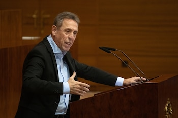El diputado del PSOE en la Asamblea de Madrid, Fernando Fernández Lara, durante un pleno de la Asamblea de Madrid (Fernando Sánchez / Europa Press)