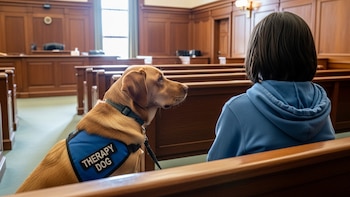 Se jubila el primer perro de apoyo emocional en los juzgados franceses tras seis años en el cargo: “Vi a niños contarle lo que les había ocurrido”