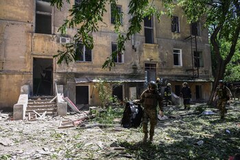 Kramatorsk - Bombardeo - Guerra Rusia Ucrania