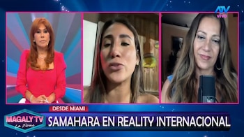 Samahara Lobatón competirá por US$100 mil en reality de prisión: esto dijo sobre sus hijos y Youna. Captura: Magaly TV La Firme.