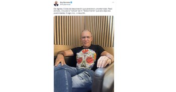 El presidente del Senado reapareció