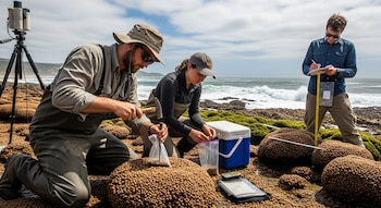 Investigadores documentan que los microbialitos
