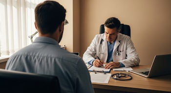 Factores como edad avanzada, antecedentes familiares, obesidad y tabaquismo aumentan el riesgo de desarrollar cáncer de próstata - crédito Visuales IA Infobae