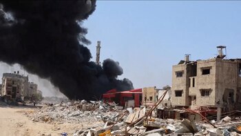 Los bombardeos han destruido buena