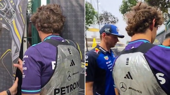 El incómodo momento que vivió Kimi Antonelli en el GP de Singapur de F1: así lo “salvó” Max Verstappen