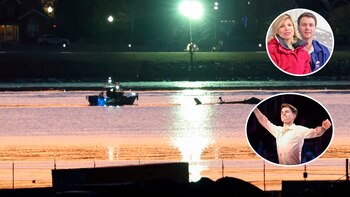 Restos del avión y el