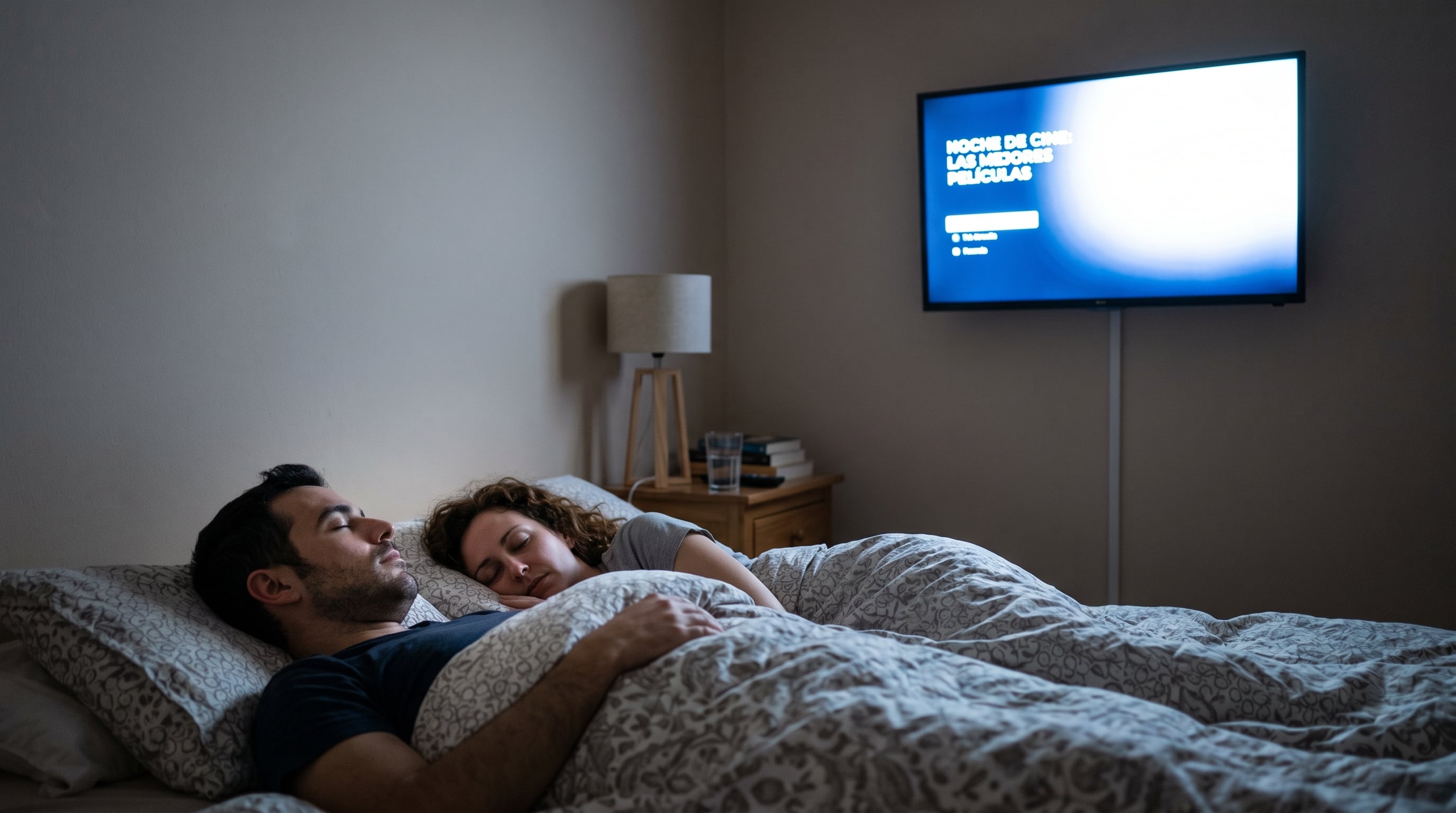 Dormir con la televisión encendida o con luz y ruido en el dormitorio puede fragmentar el sueño e impedir un descanso continuo. (Imagen Ilustrativa Infobae)