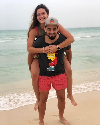 María Belén y su novio