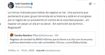 El abogado Iván Cancino criticó
