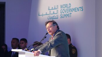 Con apocalíptico discurso en Dubái,