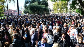 Cientos de fieles se acercaron