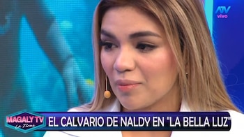 Naldy Saldaña se quiebra al recordar su salida de La Bella Luz: "Sentí que no tenía su apoyo". Captura: Magaly TV La Firme.