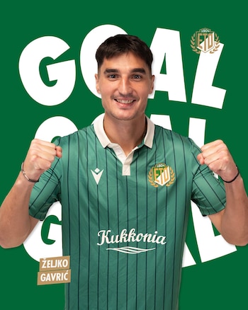 Željko Gavric anotó de penal al minuto 28 y empató el marcador global en el partido de vuelta en el ETO Park. (Facebook/ ETO FC)