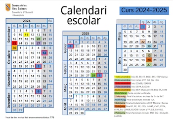 Calendario escolar de las Islas