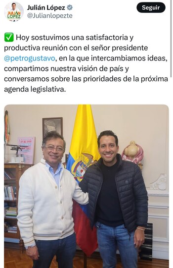 Julián López compartió una foto