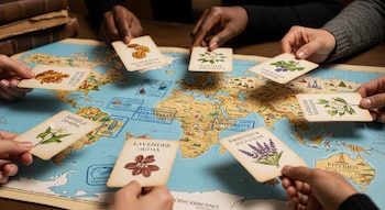 La creación de tarjetas aromáticas