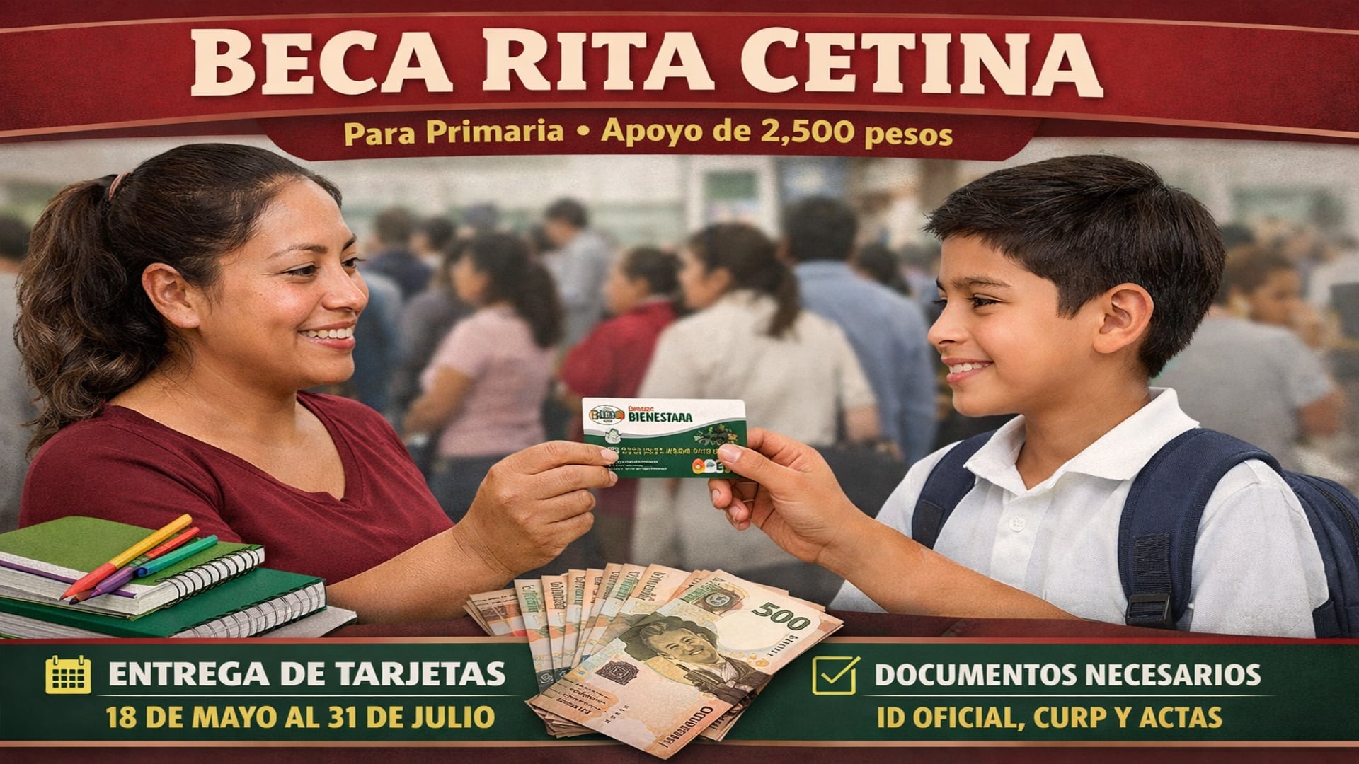 Las autoridades insisten en que la entrega solo se realiza a la persona registrada. No se permite la intervención de terceros ni intermediarios. (Gobierno de México)