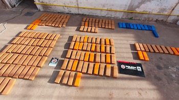 Allanaron una carnicería por robo de ganado, pero descubrieron más de 180 paquetes con marihuana en un freezer