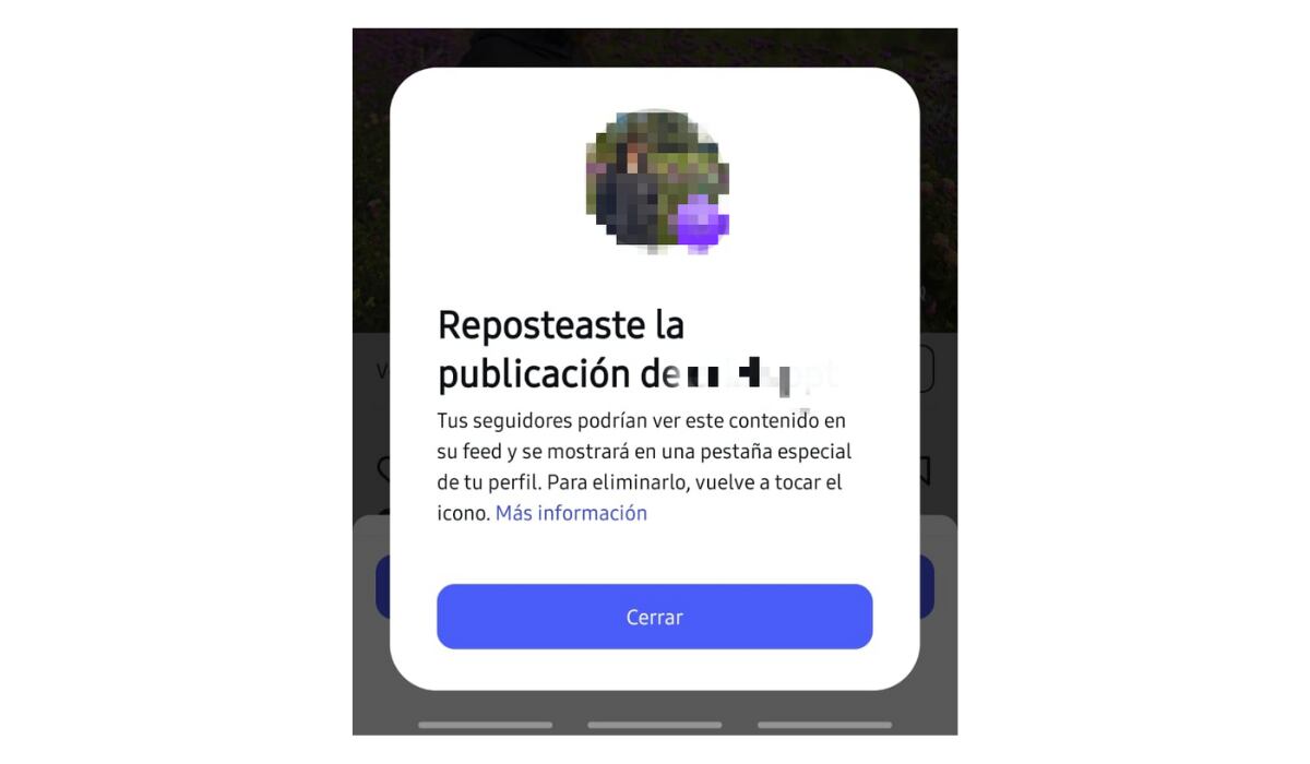Esta es la herramienta para compartir en el perfil propio contenido publicado originalmente por otra cuenta (Foto: Instagram)