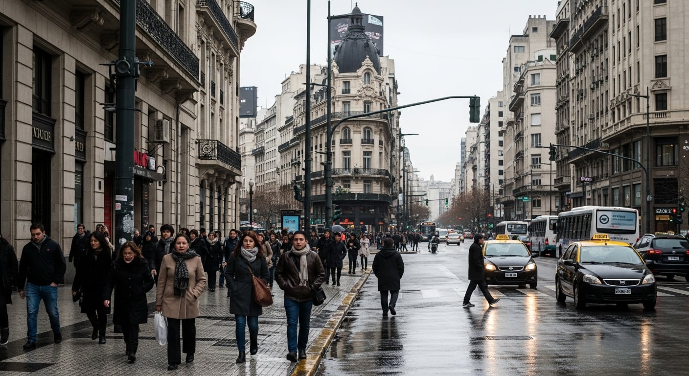 El nivel de 0 °C debe quedar muy cerca del suelo para que la precipitación llegue como nieve y no como agua nieve o lluvia fría en CABA (Imagen Ilustrativa Infobae)