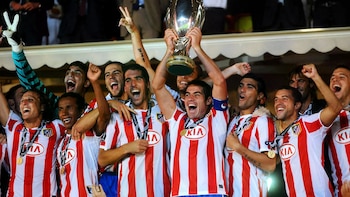 La consagración en la Europa League 2010 marcó un antes y un después para Atlético de Madrid en el plano internacional (UEFA)