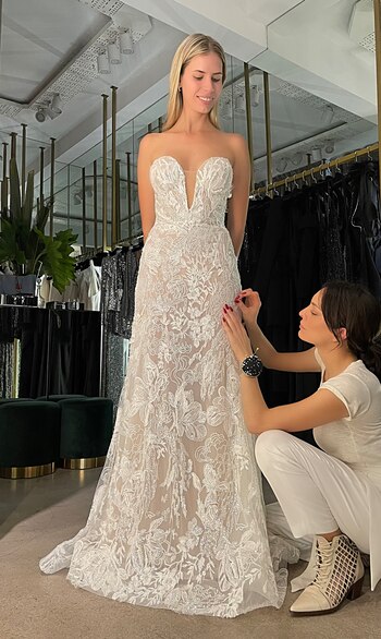 El diseño del vestido de