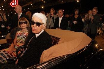 El diseñador Karl Lagerfeld y