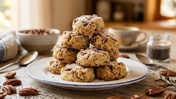 polvorones de nuez y chia --Mexico- 9 abril