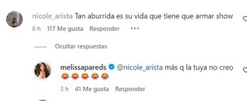 Melissa Paredes responde a críticas