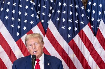 Trump durante una conferencia de prensa (EFE/EPA/JUSTIN LANE)