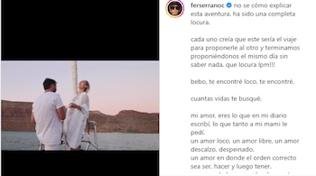 Santi y Fer se comprometieron