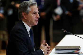 La víspera, Blinken declaró que "está claro para Estados Unidos (...) que Edmundo González Urrutia obtuvo el mayor número de votos" en los comicios (REUTERS)