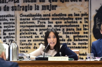 La directora general de la Guardia Civil, Mercedes González Fernández, comparece ante la Comisión de Interior en el Senado (Gustavo Valiente / Europa Press)