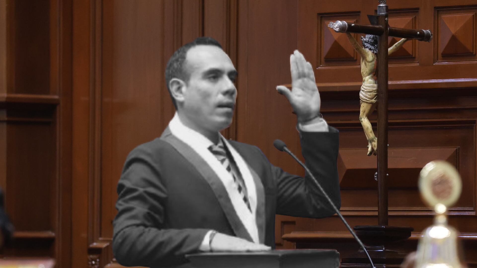 Cuestionable elección de José Jerí, acusado de violación sexual, como presidente del Congreso de la República| Foto: Congreso/Edición Infobae