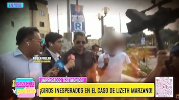 Amor y Fuego expone denuncia policial: madre de Adrián Villar acusó a su padre de chocar su auto y escapar. Willax/ Amor y Fuego.