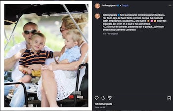 Britney Spears celebró el cumpleaños de Sean Preston dos días antes de la fecha.