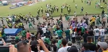 Hinchas del Deportivo Cali invadieron