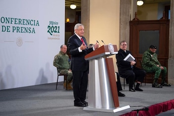 El presidente Andrés Manuel López