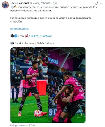 El tuit de Javier Rabanal